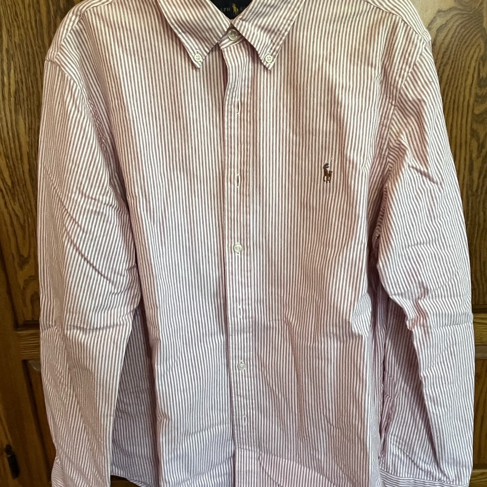 EUC Ralph Lauren Pinstriped Shirt